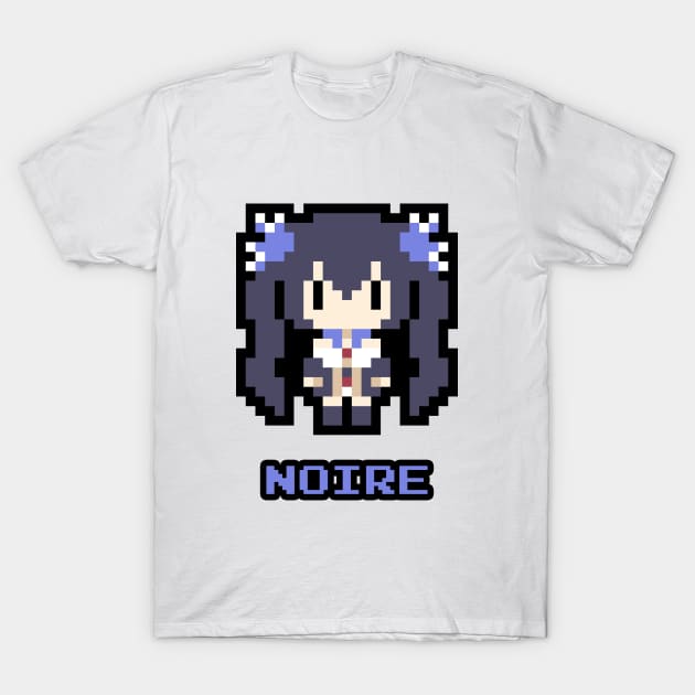 Hyperdimension Neptunia Pixel Art Noire T-Shirt by Otakuteland